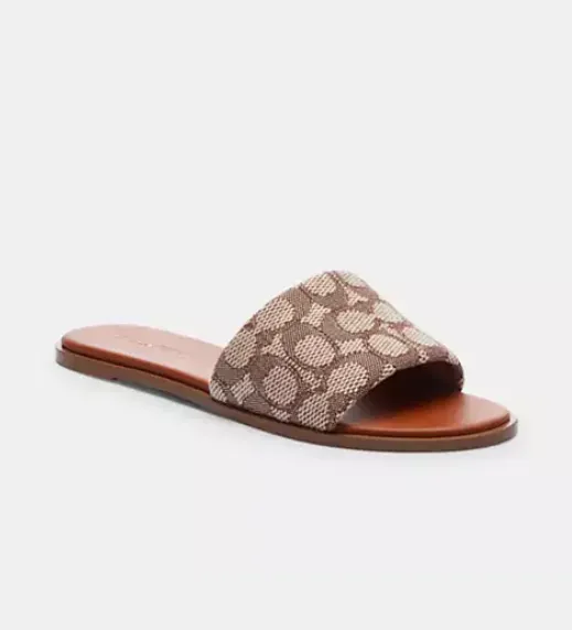 Holly Sandal Signature Jacquard Textile